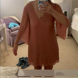 Alice and Olivia long sleeve beaded dress